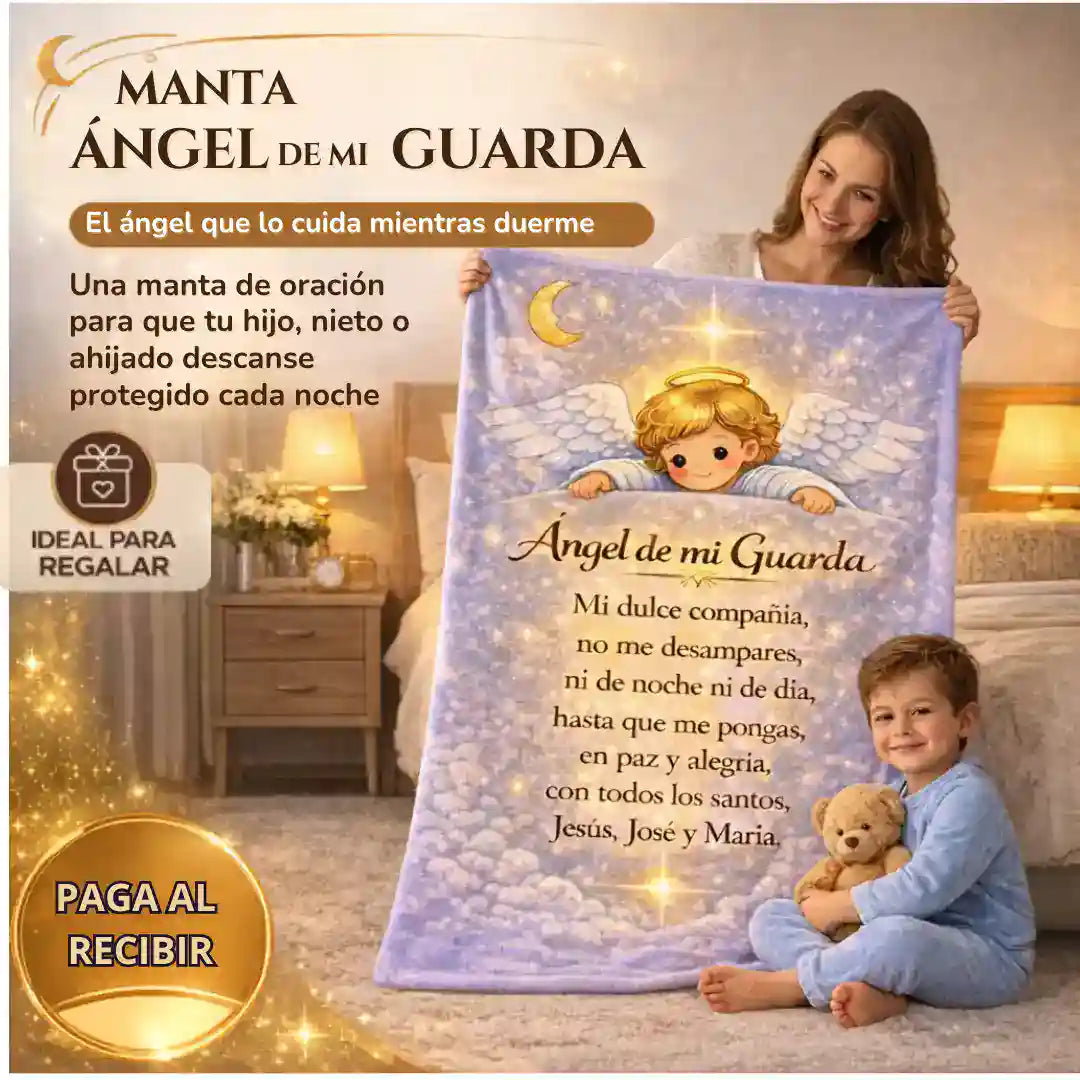 Manta "Angel de mi Guarda"