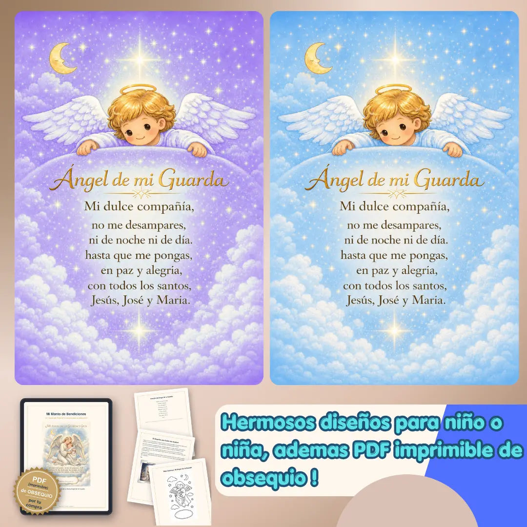 Manta "Angel de mi Guarda"