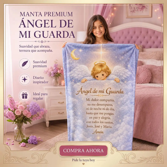 Manta "Angel de mi Guarda"