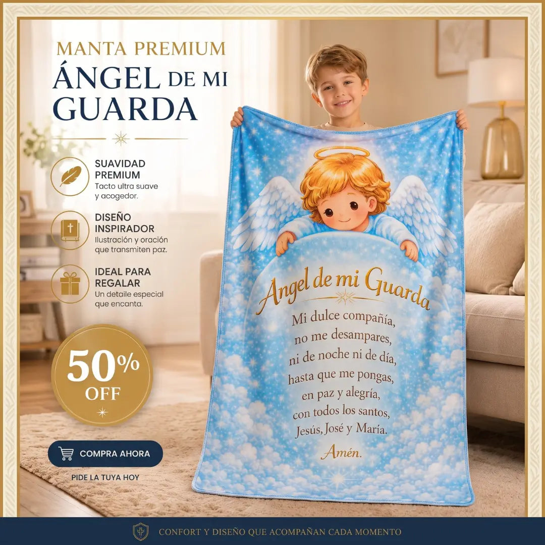 Manta "Angel de mi Guarda"