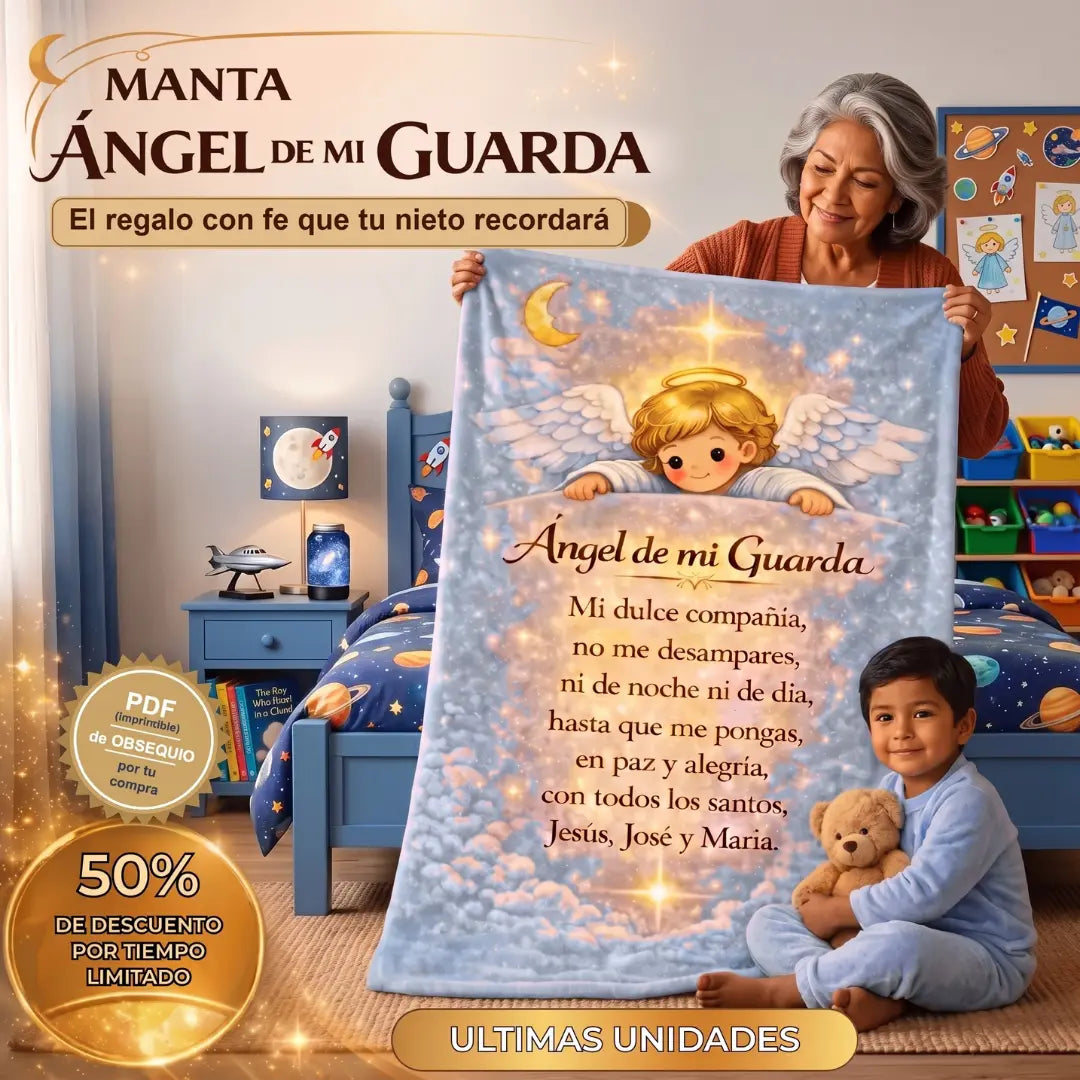 Manta "Angel de mi Guarda"