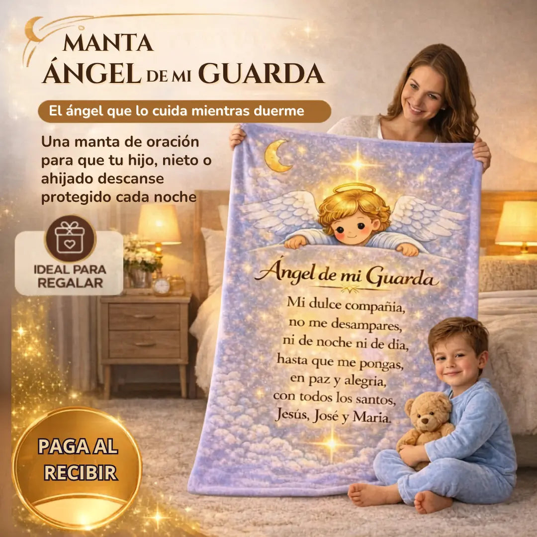Manta "Angel de mi Guarda"
